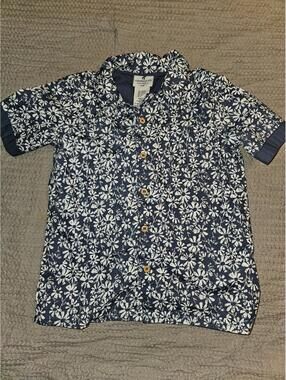 Boys Caribbean Joe floral button up shirt - Size Small (5-6)